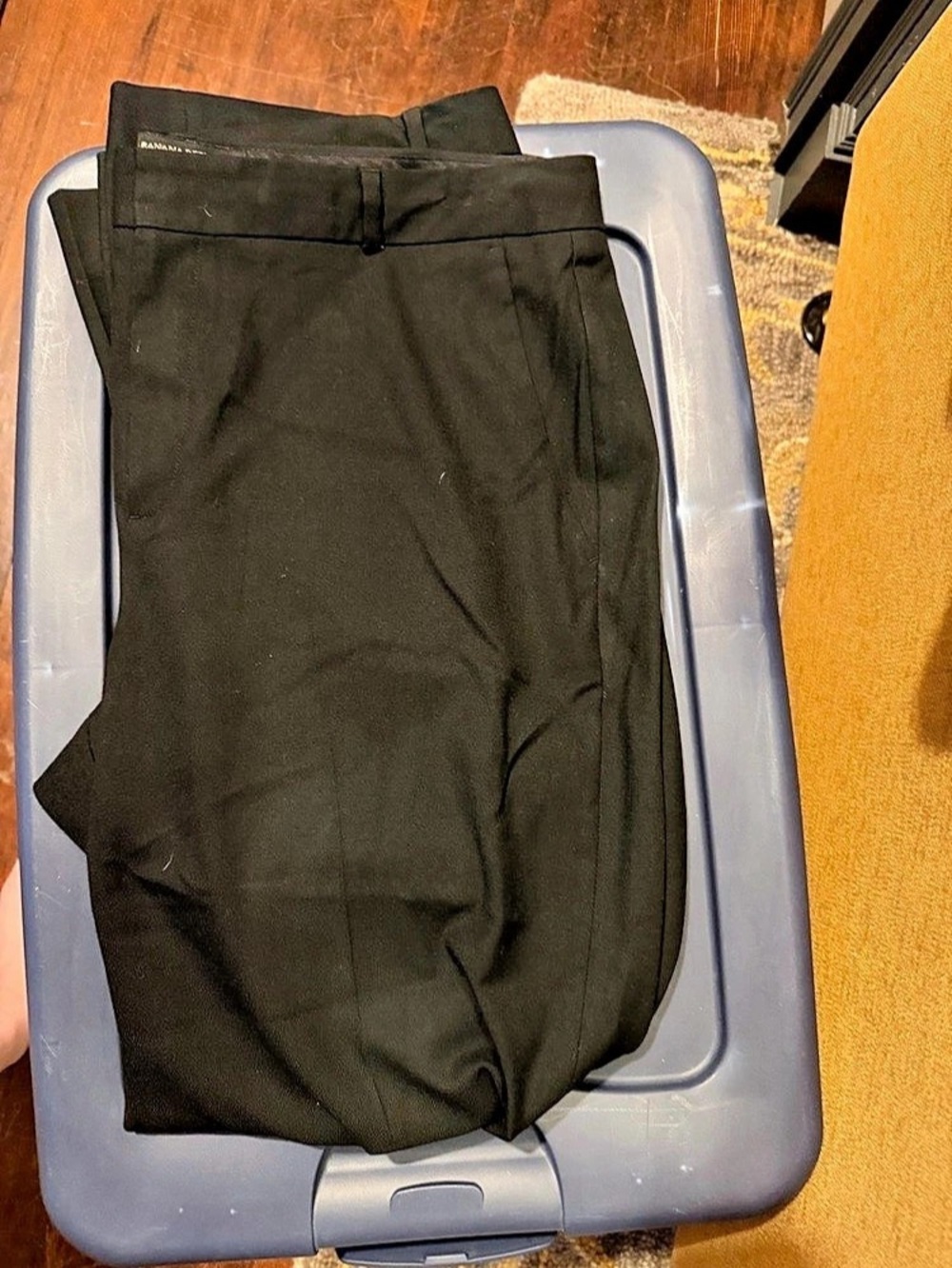 Banana Republic Logan Curvy Fit Trouser Women's Black Trousers